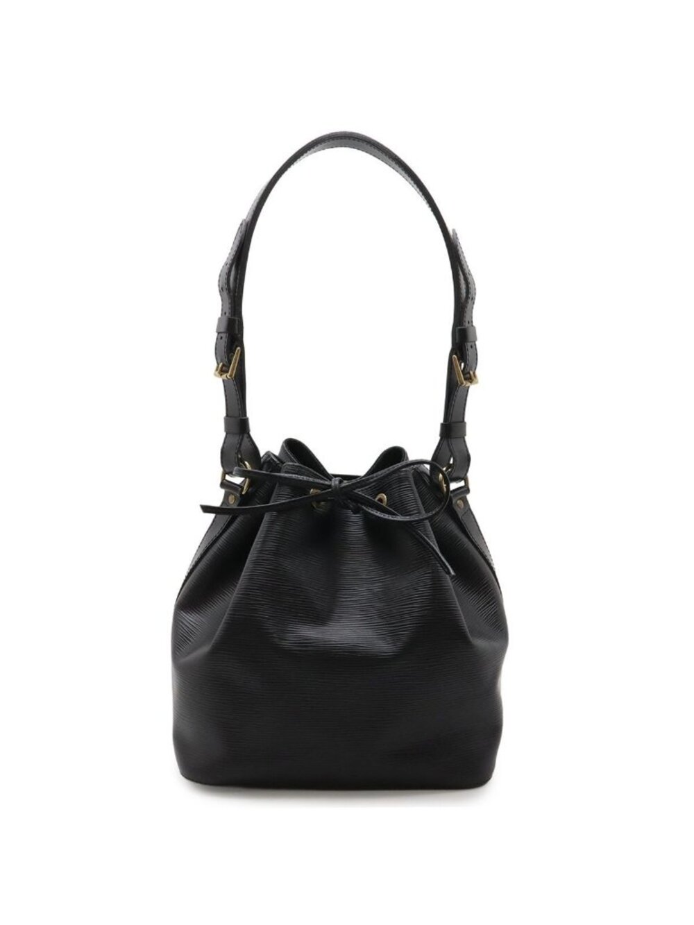 Louis Vuitton Epi Petit Noe Shoulder Bag Drawstring Noir Black